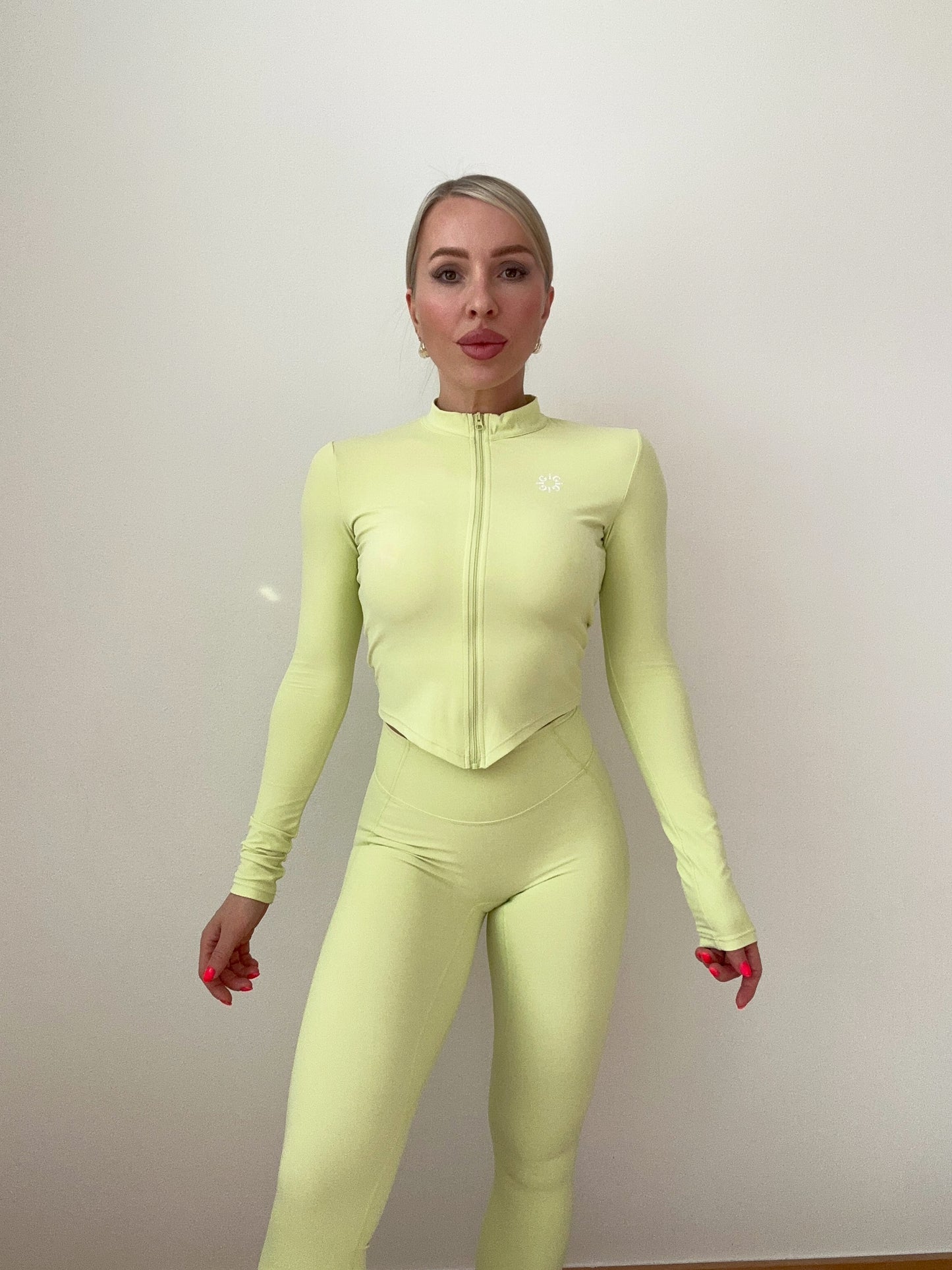 Cropped Zip Jacket Guava